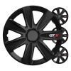 Komplet 4-delnih pokrovov za avto GTX, karbonsko črne barve, 17", barvni BOX