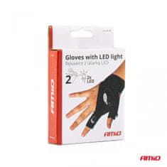 AMIO Rokavica s svetilko in LED svetilko amio-03107