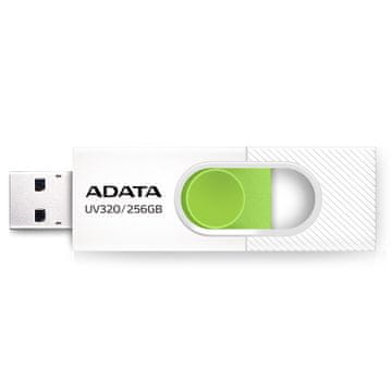 A-Data ADATA UV320 USB ključek 256 GB, USB-A 3.2 Gen 1, zelena/bela