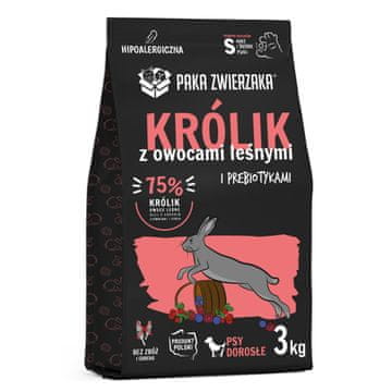 Paka Zwierzaka PAKA ZWIERZAKA Suha hrana za pse - Zajec z gozdnimi sadeži, 3kg
