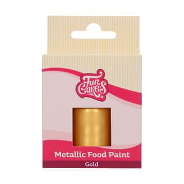 FunCakes Metalno zlato barvilo za živila 30 ml