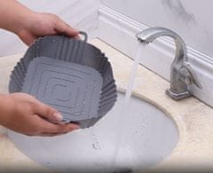 BRUNBESTE Silikonski vložek za cvrtnik na vroč zrak, kvadraten, CVRTNIK NA VROČ ZRAK, pekač 17,5 cm