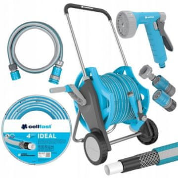 shumee Cellfast kovinski voziček Explorer + komplet CEV 30 m 1/2"