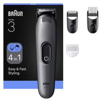 BRA Braun 80789918 Strižnik las, 21 nastavitev dolžine