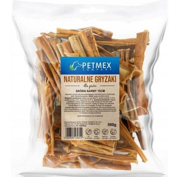 slomart PTX Prigrizek iz jelenove kože, 15 cm - pasja poslastica, 500 g