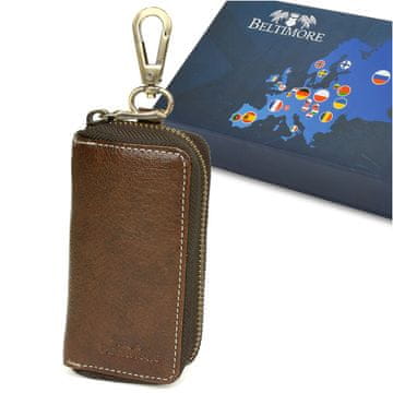Beltimore Beltimore Vintage Premium usnjen etui za ključe s trdnimi karabinskimi kavlji