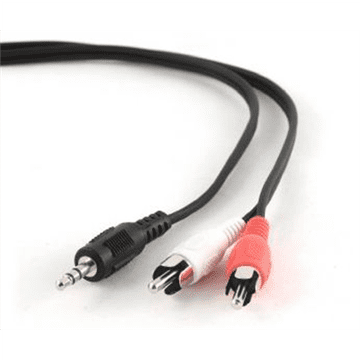 shumee Avdio kabel Cablexpert | Moški | RCA x 2 | 3,5 mm stereo mini vtičnica | Dolžina 2,5 m. Garancija proizvajalca: 24 mesecev.