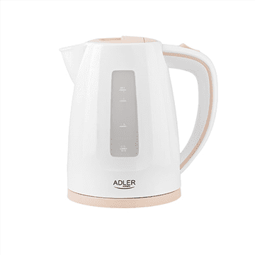 shumee Adler | Grelnik vode | AD 1264 | Standardni | 2200 W | 1,7 l | Plastika | 360° vrtljivo podnožje | Bela