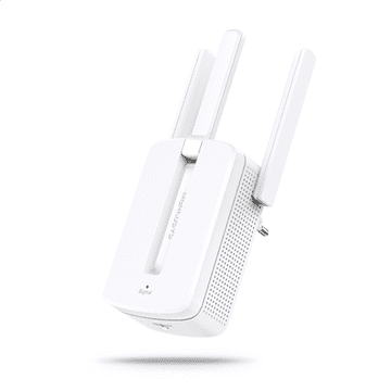 Mercusys Mercusys | MW300RE | Ojačevalnik signala Wi-Fi | 802.11n | 2,4 GHz | 300 Mbit/s | Mbit/s | Vrata Ethernet LAN (RJ-45) | MU-MiMO | brez PoE | Tip antene: 3x zunanja