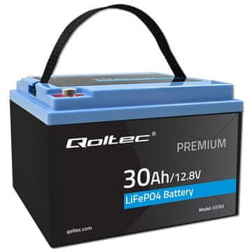 slomart Qoltec Baterija LiFePO4 12.8V 30Ah 384Wh z BMS