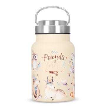 NILS CAMP Steklenica za vodo NC3806 520 ml iz jekla, gozd, Nils Camp