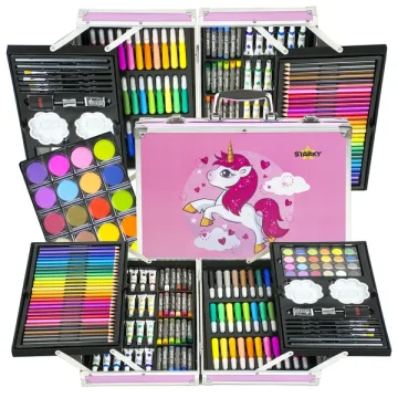 Šolski pripomočki, barvice, barve, čopiči, otroški set