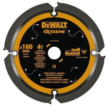 FOR DeWALT disk za rezanje 160x20 Z40 za laminat, cement, mavčne plošče