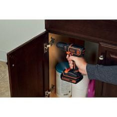 BLACK Akumulatorski vrtalnik Black & Decker BDCDC18-QW (18 V, 1,5 Ah, oranžna/črna)