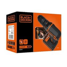 BLACK Akumulatorski vrtalnik Black & Decker BDCDC18-QW (18 V, 1,5 Ah, oranžna/črna)