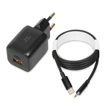 IBO iBOX C-42 GaN PD33W stenski polnilnik, črn