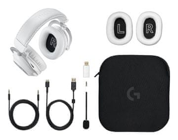 Logitech G 981-001269 brezžične gaming slušalke Bluetooth, bela