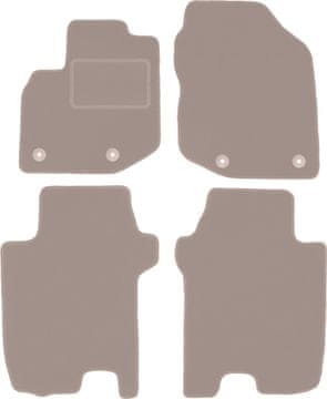 Velurne avtotesnine za: Honda Jazz III hatchback (2011-2014) bež