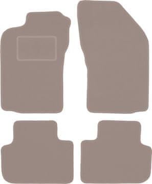 Velurne avtotesnine za: Alfa Romeo 147 hatchback (2000-2010) bež