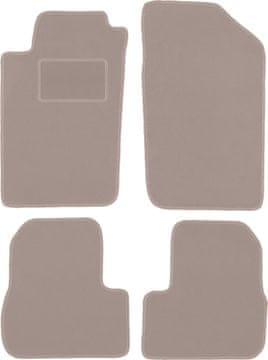 Velurne avtotesnine za: Peugeot 206 hatchback, SW, karavan, CC, kabriolet (1998-2010) bež