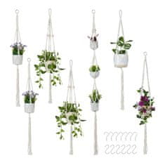 Northix Set obešalnikov Macramé Plant, 7 kosov, različne velikosti