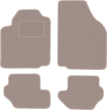 Velurne avtotesnine za: Ford Fiesta MK5 hatchback (1999-2002) bež