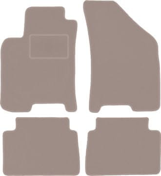 Velurne avtotesnine za: Daewoo Nubira limuzina, karavan (1997-2012) bež