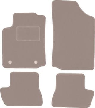 Velurne avtotesnine za: Citroen C2 hatchback (2003-2009) bež