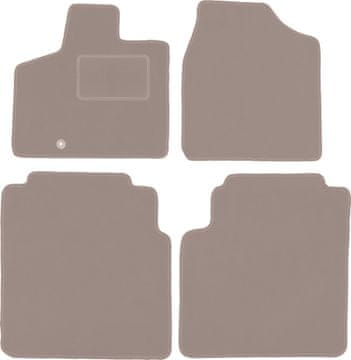Velurne avtotesnine za: Dodge Grand Caravan IV enoprostorec (2008-2016) bež