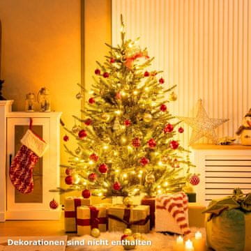 Northix 136 cm umetno božično drevo s 180 LED lučkami