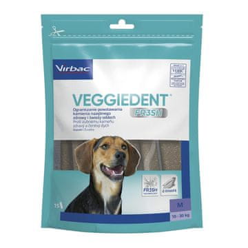 slomart VIBRAC Veggiedent Fresh M pasji priboljški - 352,5g