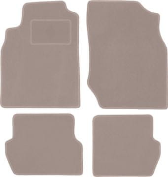 Velurne avtotesnine za: Nissan Almera N16 hatchback (2000-2006) bež