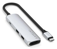 Satechi Satechi vmesniški hub USB Type-C, 10000 Mbit/s, Srebrna