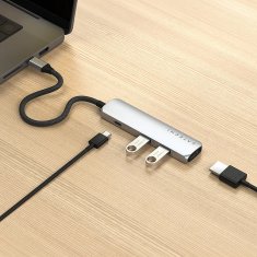 Satechi Satechi vmesniški hub USB Type-C, 10000 Mbit/s, Srebrna