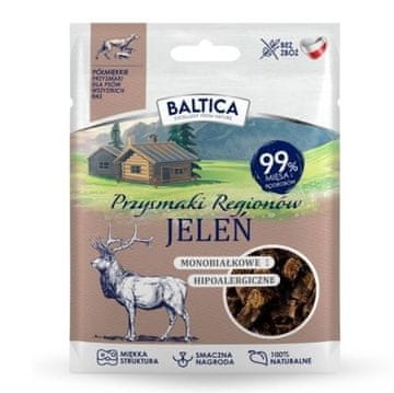 slomart BALTICA Przysmaki regionów Monoprotein jelen, za pse, 30 g