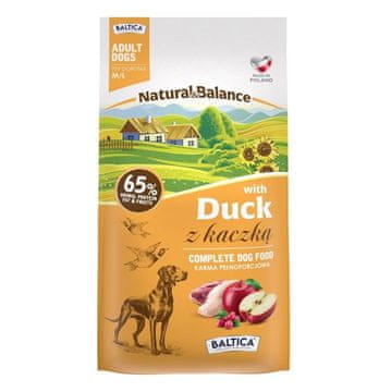 Natural BALTICA Natural & Balance Duck M/L – suha hrana za pse, 3 kg