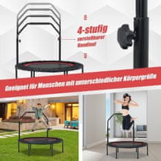 Northix Trampolin za fitnes z nastavljivim ročajem in upornimi trakovi