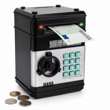 Kruzzel  Elektronski hranilnik – sef z ATM funkcijo, PIN koda, samodejni sprejem bankovcev
