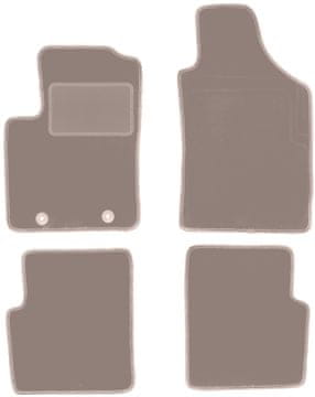 Velurne avtotesnine za: Fiat 500 cabrio, hatchback (2007-2013) bež