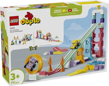 LEGO DUPLO 10478 Ustvarjalne rampe z vozili, 111 delov