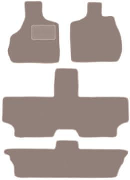 Velurne avtotesnine za: Chrysler Grand Voyager III 7-sedežni (2000-2008) bež