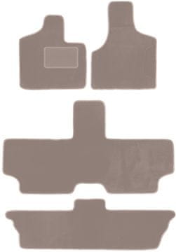Velurne avtotesnine za: Dodge Caravan / Grand Caravan III 7-sedežni (2001-2007) bež