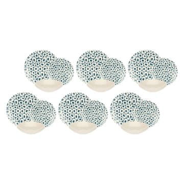 ROP ROSE&TULIPANI SEA STONES jedilni servis za 6 oseb, keramični