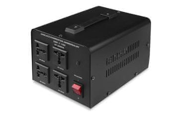 2.000 VOLT POLSKA VP 2000 pretvornik napetosti 2000W, 230V/110V AC, črn