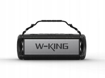W-King W-KING D8 prenosni Bluetooth zvočnik, stereo, 90W RMS, črn/srebrn