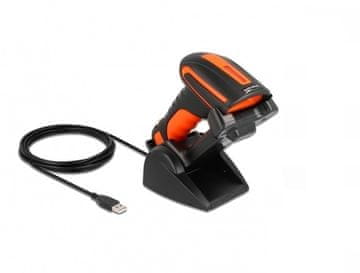 Delock DeLOCK 905560 industrijski čitalnik črtne kode 1D/2D, 2.4 GHz/Bluetooth, polnilna postaja