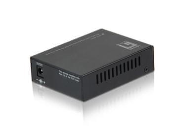 Level One LevelOne RJ45 na SFP Gigabitni medijski pretvornik, črn