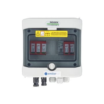 EMI EMI EMITTER stikalna omarica IP65 z Dehn 1000V tip 2 DC odvodnikom prenapetosti, 1 x PV niz, 1 x MPPT