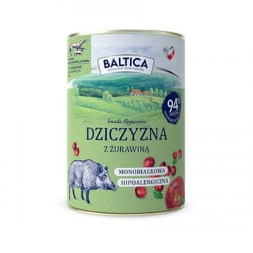 slomart BALTICA Smaki regionów – mokra hrana za pse, jelenovina z brusnicami, 400g