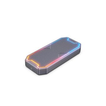 Unitek UNITEK SolidForce Spectrum M.2 SSD ohišje siva, USB-C